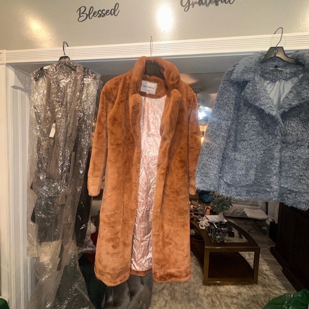 Juicy Couture Teddy Jacket in Rich Brown